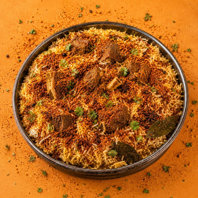 Karampodi Goat Biryani.