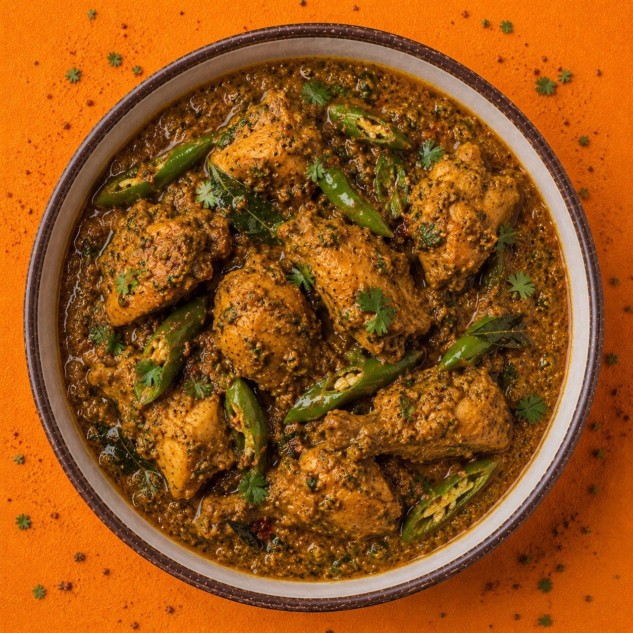 Green Chilli Chicken Curry.
