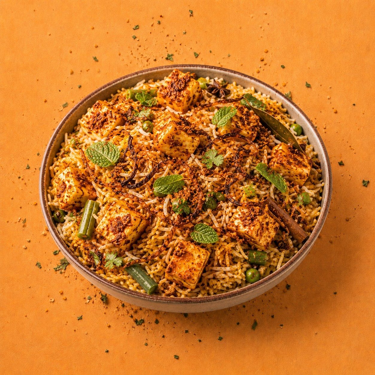 Karampodi Paneer Biryani.