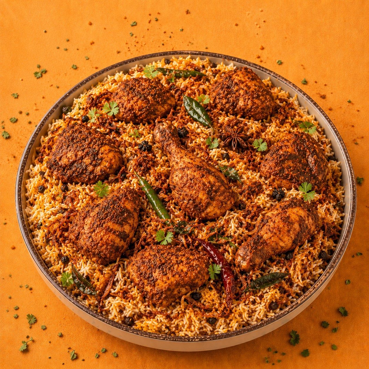 Karampodi Chicken Biryani.