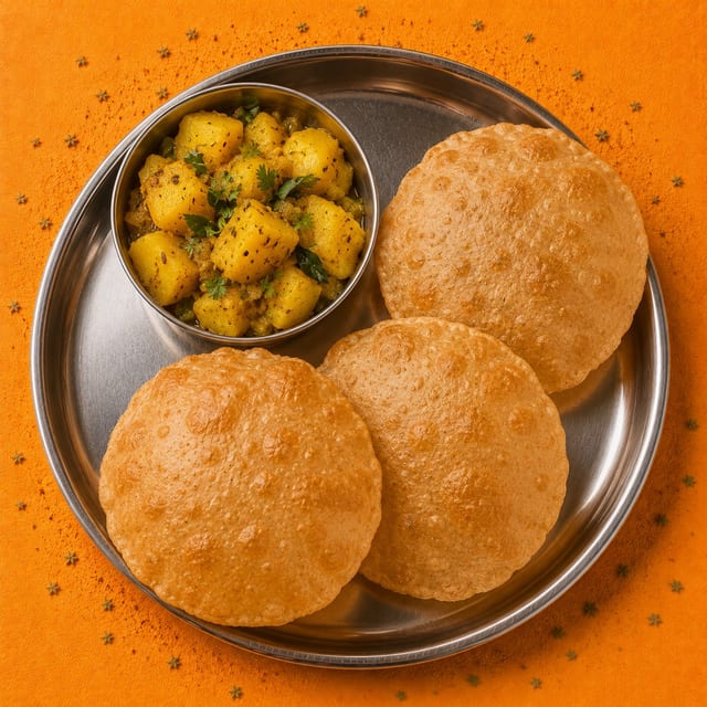 Poori with Potato Curry.