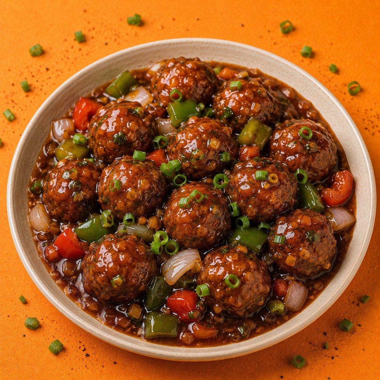 Veg Manchurian.