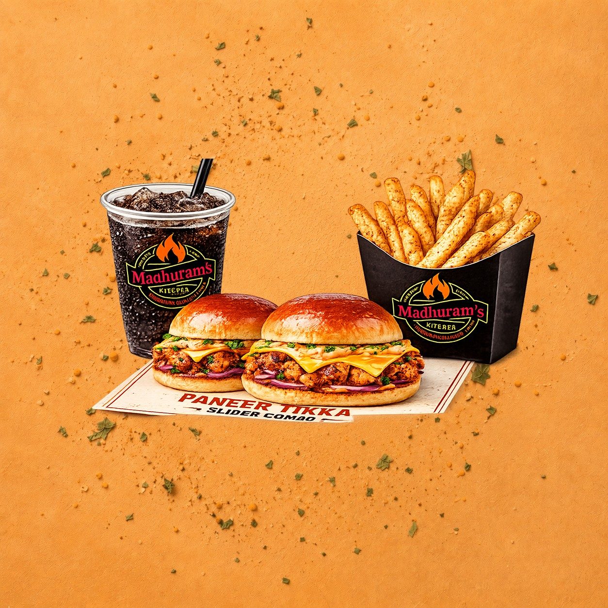 Paneer Tikka Slider Combo.