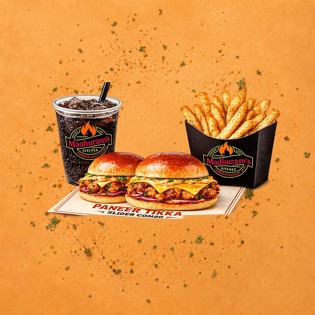 Paneer Tikka Slider Combo.