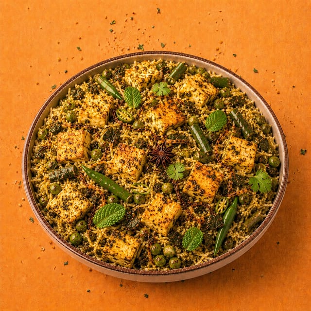 Gongura Paneer Biryani.
