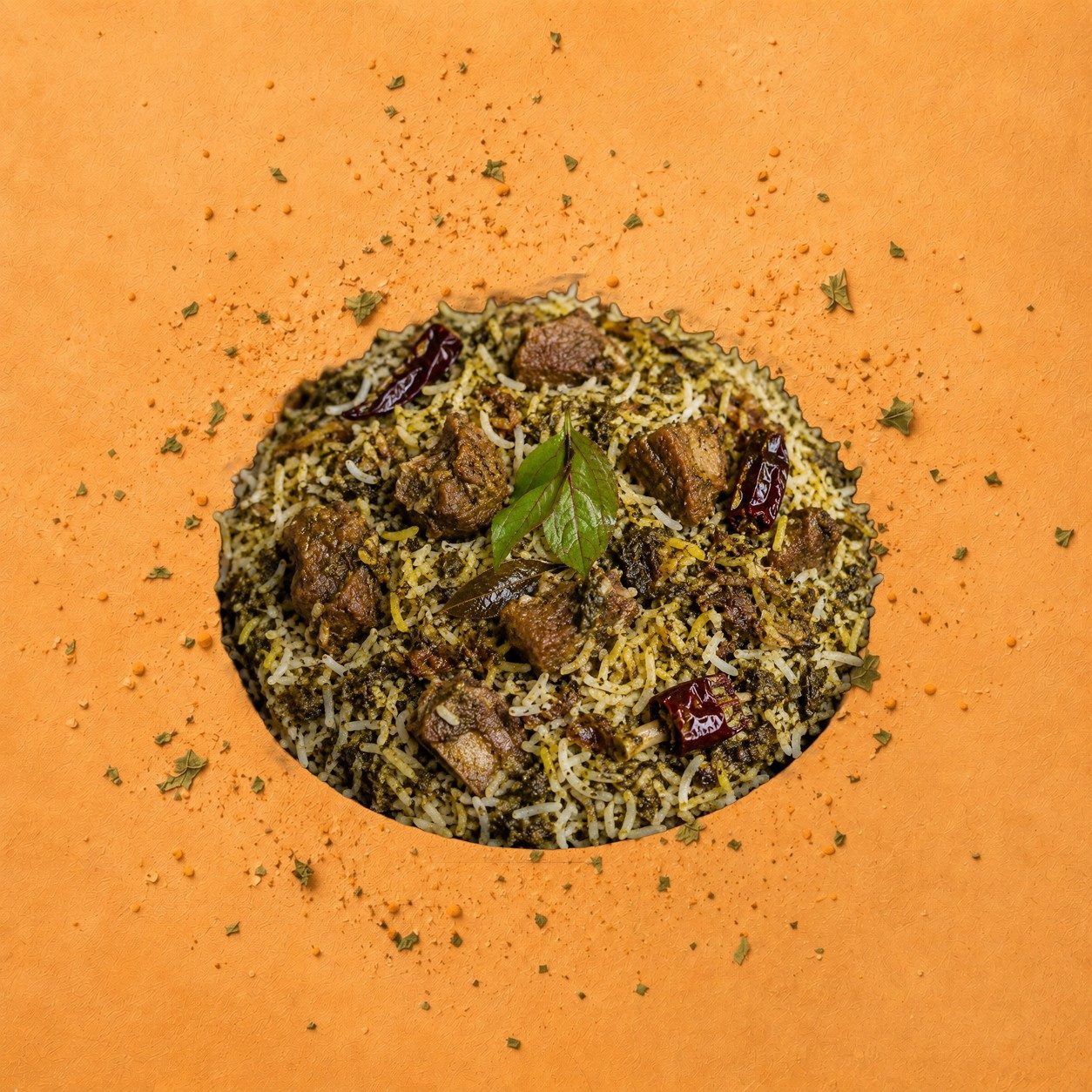 Gongura Goat Biryani.