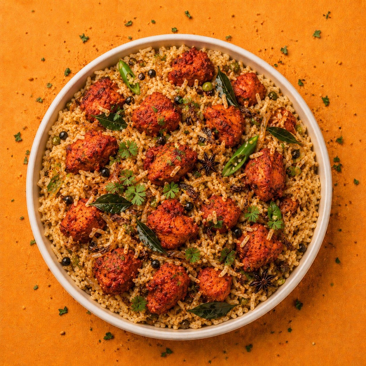 Chicken 65 Pulao.