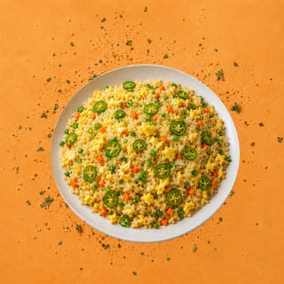 Green Chilli Egg Fried Rice