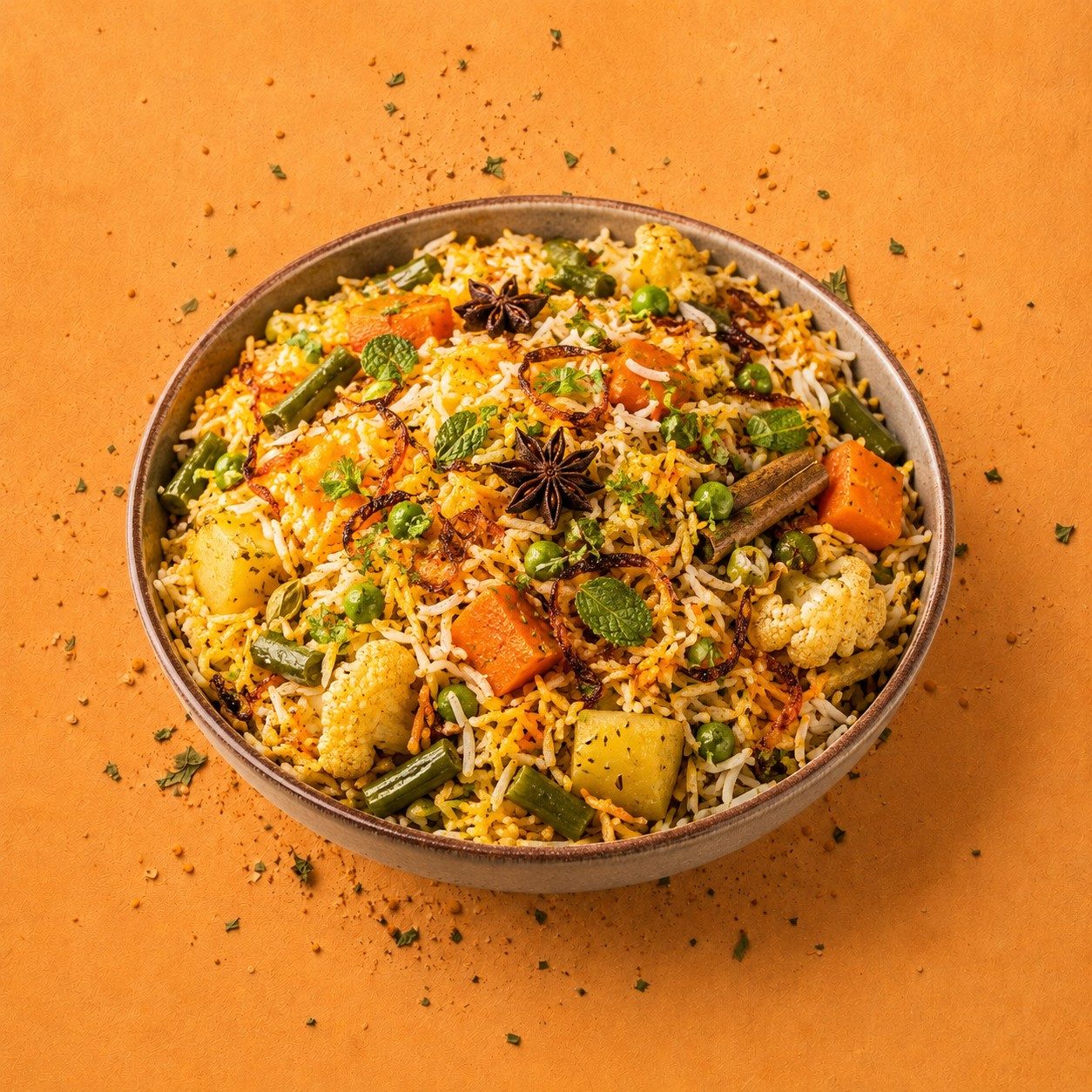 Vegetable Biryani.