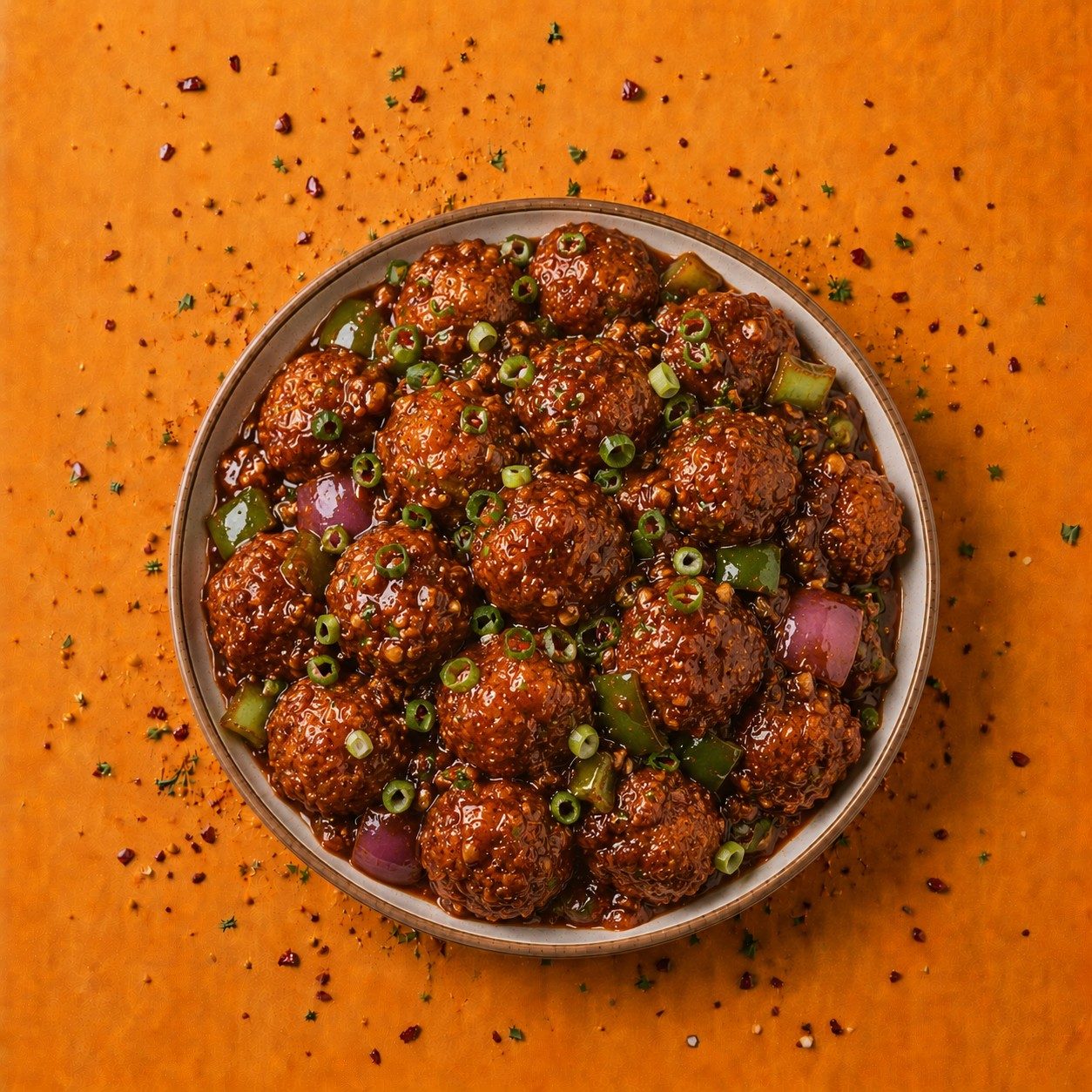 Chicken Manchurian.