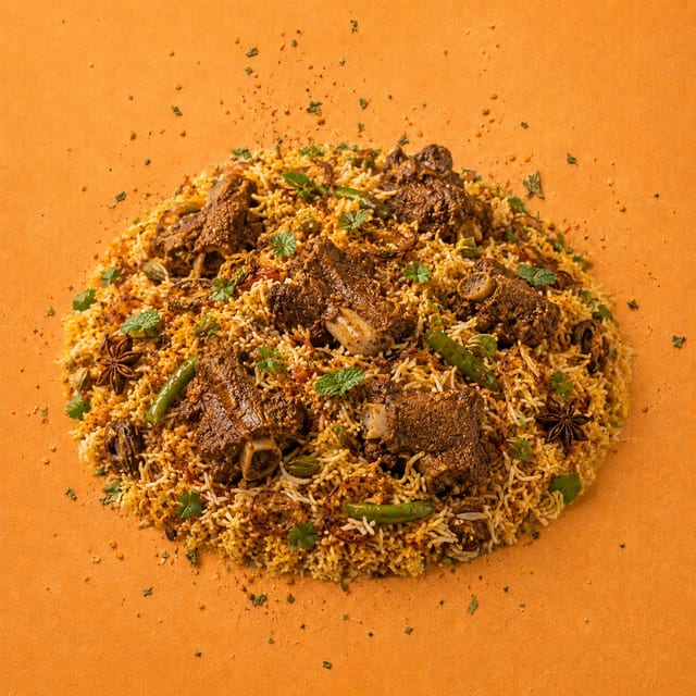 Goat Biryani.