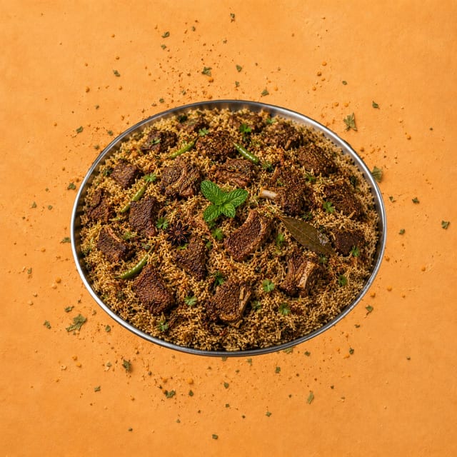 Goat Fry Pulao.