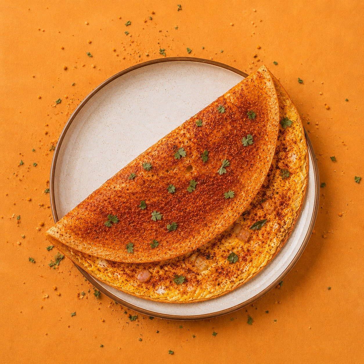 Egg Karam Dosa.