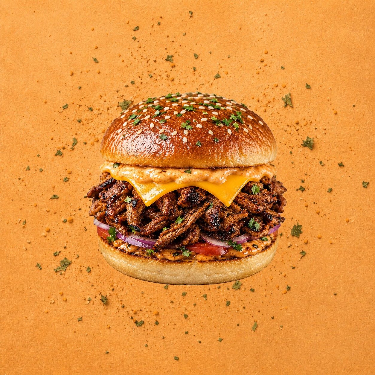 Lamb Tikka Burger.