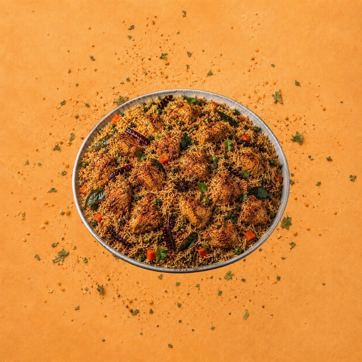 Karampodi Chicken Pulao.