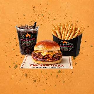 Chicken Tikka Burger Combo